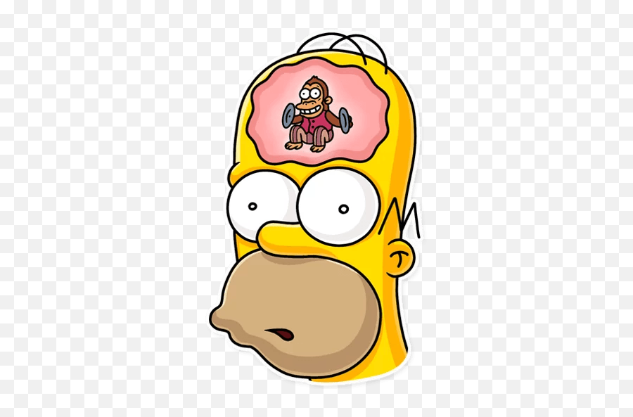Homer Simpson - Telegram Sticker Sticker Homer Simpson Whatsapp Emoji,Homer Simpson Emoji