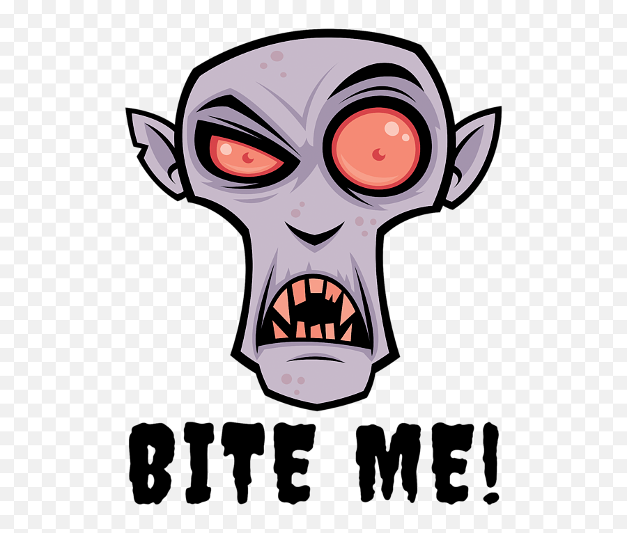 Creepy Vampire Cartoon With Bite Me Text Coffee Mug For Sale Emoji,Scary Emoticon Animation
