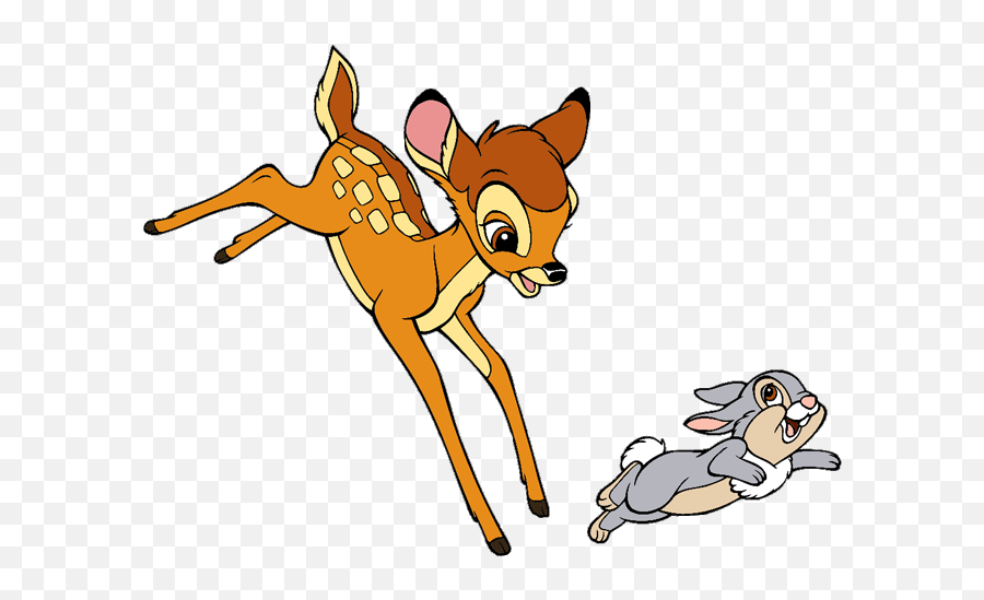 Group Clip Art Disney Galore Thumper Running - Bambi And Thumper And Bambi Transparent Emoji,Bambi Emoji