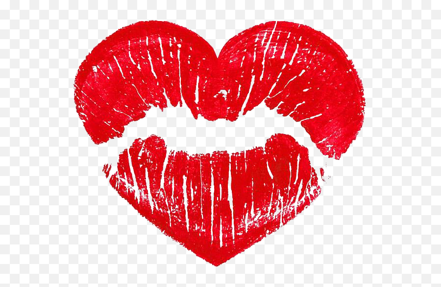 Lips Emoji Transparent - Red Heart Kiss Emoji,Lips Emoji