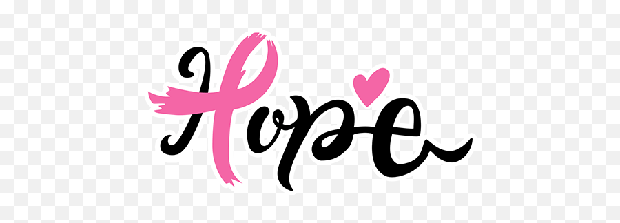 Women Breast Cancer Pink Ribbon Sticker - Girly Emoji,Breast Cancer Emoji