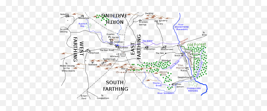 The Scouring Of The Shire - Wikipedia Shire Map Lotr Emoji,Big Worm Playing With My Emotions