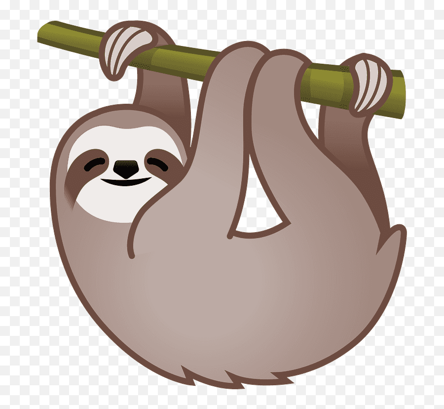 Sloth Emoji Clipart Free Download Transparent Png Creazilla - Animals Emoji,Thanging Emoji