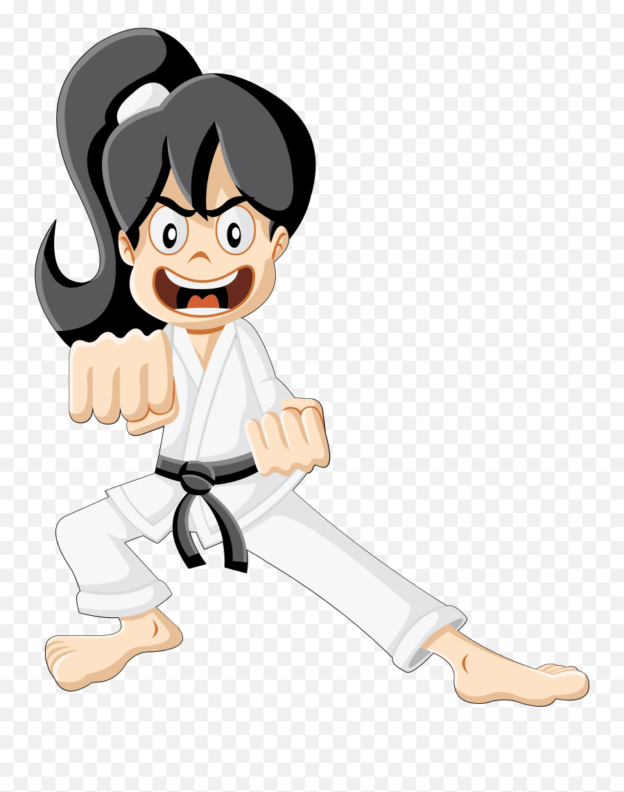 Clip Art The Martial Arts Cartoon - Cartoon Karate Png Emoji,Martial Arts Emoji