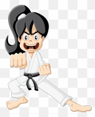 Clip Art The Martial Arts Cartoon - Cartoon Karate Png Emoji,Martial Arts Emoji