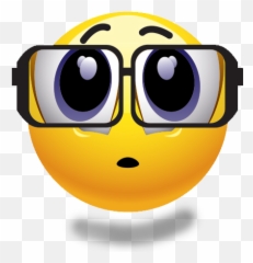 Download Emoji Transparent Smiley Face Emoji With No - Studious Smiley,Happy Face Emoji