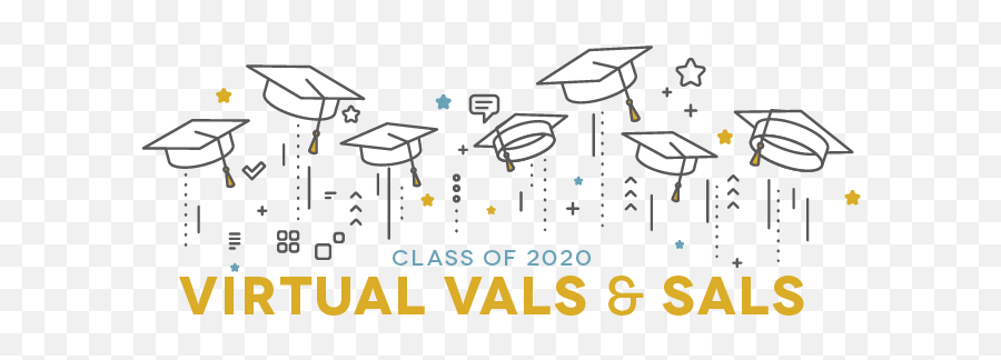 Class Of 2020 Virtual Vals And Sals - Graduation Vector Emoji,How To Contain Emotion At College Graduation