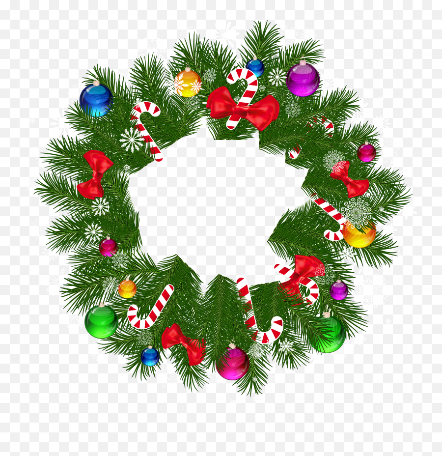 Free Christmas Wreath Clipart Emoji,Wreath Emoji Transparent Background