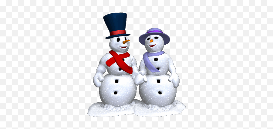 Mr Mrs Snowman - Naujametiniai Gif Emoji,Snowman Emoticons