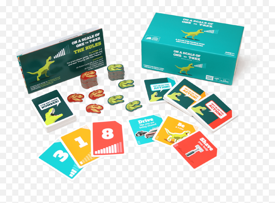 Exploding Kittens Creators Announce On - Scale Of One To T Rex Card Emoji,Emoticon Charades Uncharted