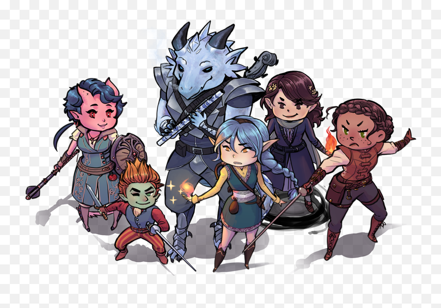 Art Chibi Art Of The Players In Our Campaign Dnd Emoji,Love Emotion Chibi