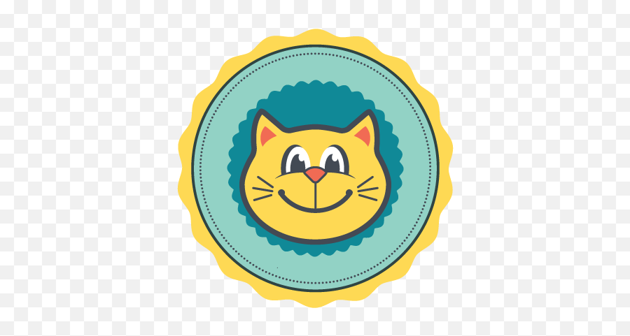 Cat - Iconbpe Bend Pet Express Pink And Brown Bakery Logos Emoji,Yellow Cat Emoticon