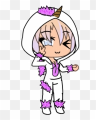 Unicorn Onesie Girl Gacha Sticker - Happy Emoji,Girls Emoji Onesie
