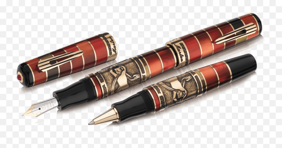Luxury Design Pens To Gift Your Favourite Writer - Bold Marlen Pompeii Fountain Pen Emoji,Online Pearl Emotions Fountain Pen