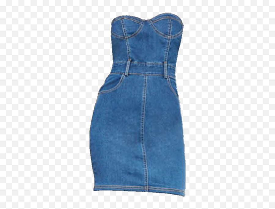 Dress Denim Jean Skirt Skirts Sticker By Jaklynn - Sleeveless Emoji,Emoji Crop Top And Skirt