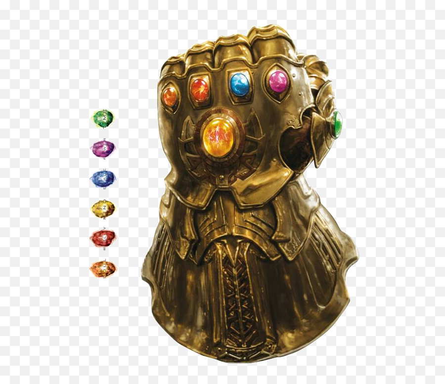 Thanos Infinity Stone Gauntlet Transparent Background Png - Infinity Gauntlet Transparent Background Emoji,Two Birds With One Stone Emoji