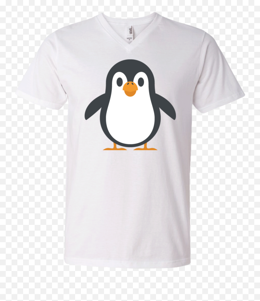 Happy Penguin Emoji Mens V - Short Sleeve,Emoji Shirt For Men