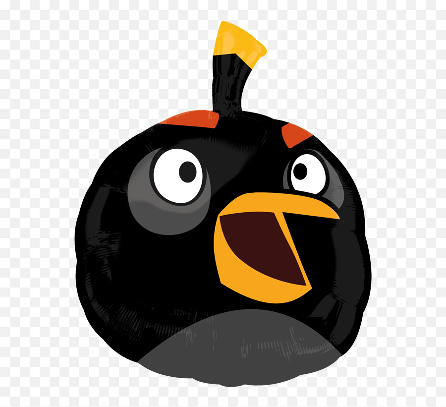 Black Bird Super Shape - Black Angry Bird Face Clipart Emoji,Angry Emoticon Pixabay