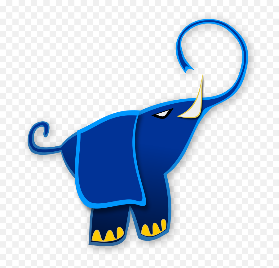 Free Clipart Blue Elephant Merlin2525 Emoji,Emojis Animals Elephant