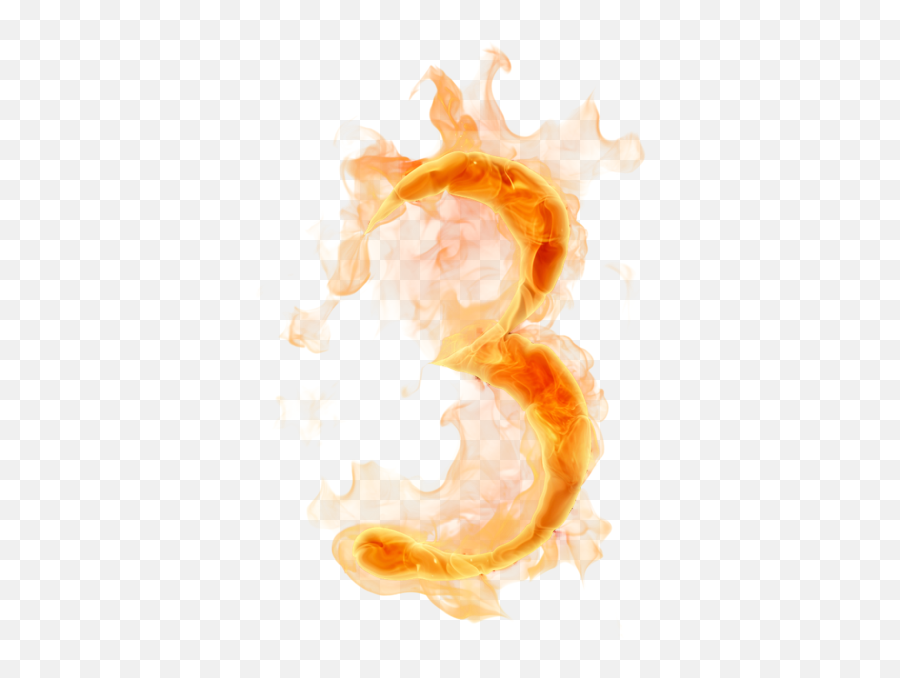 Burning Number 3 Psd Official Psds Emoji,Three Fire Emojis