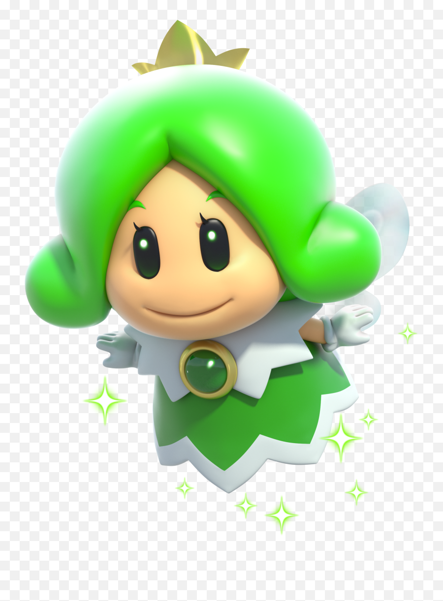 Green Fairy - Fairy Mario 3d World Transparent Png Free Emoji,Fairy Emoji