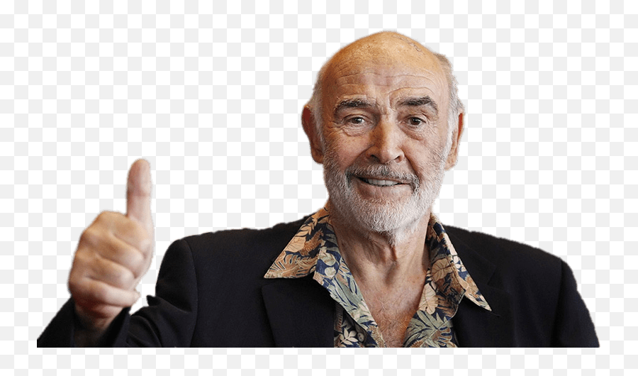 Sean Connery Thumbs Up - Sean Connery Bond News Full Size Emoji,Old Thumbs Up Emoji Gmail