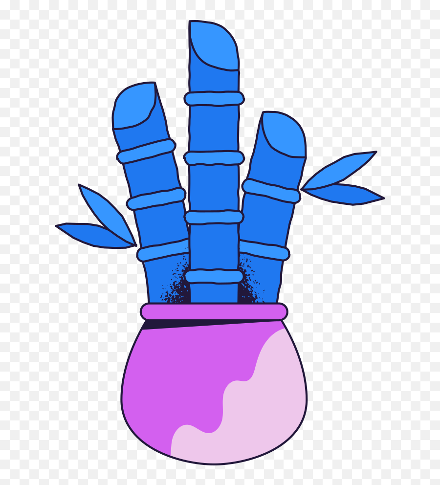 Lucky Bamboo Illustration In Png Svg Emoji,Chinese Luck Emoji