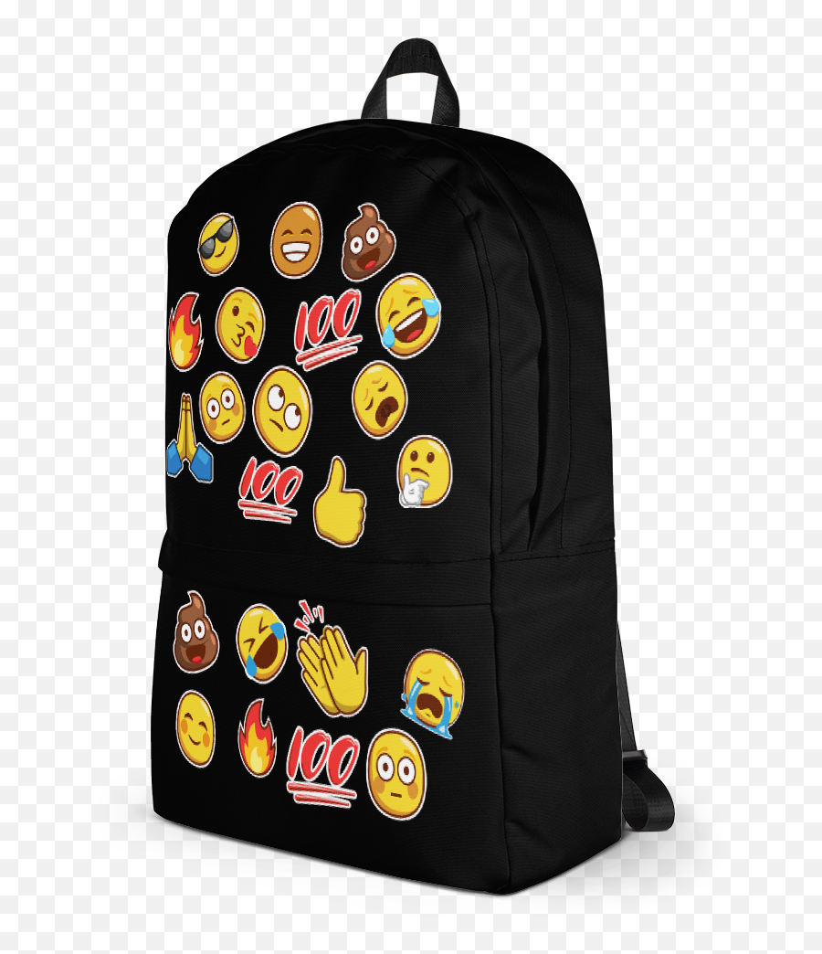 Emoji Black Backpack - Backpack,Large Emoji Backpack