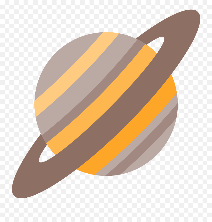 Saturn Clipart Emoji Saturn Emoji - Saturn Planet Vector Png,Saturn Emoji