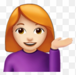 Emojis Girl Ginger Redhead No Gesture - Emoji Girl Crossed Arms,Ginger ...