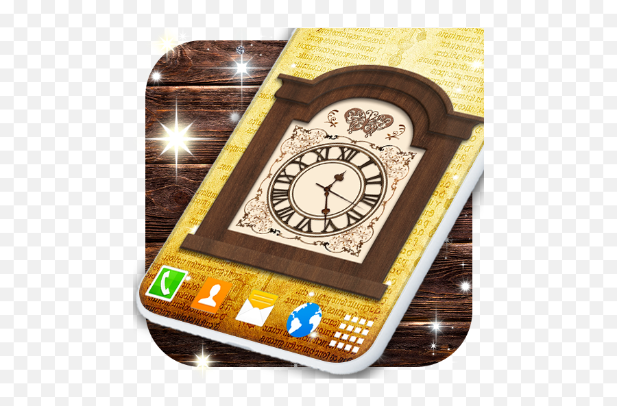 Analog Grandfather Clock Live Wallpaper Themes - Apps En Solid Emoji,Clock Emoji