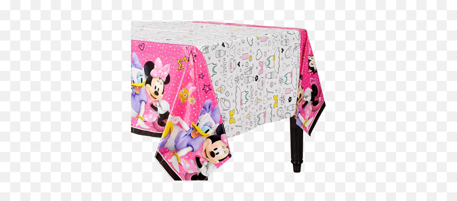 Minnie Mouse Table Cloth - Daisy And Minnie Table Cloth Emoji,Emoji Plastic Table Cover