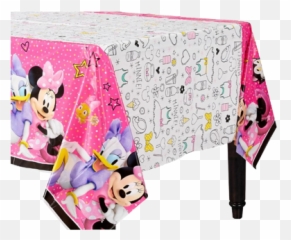 Minnie Mouse Table Cloth - Daisy And Minnie Table Cloth Emoji,Emoji Plastic Table Cover
