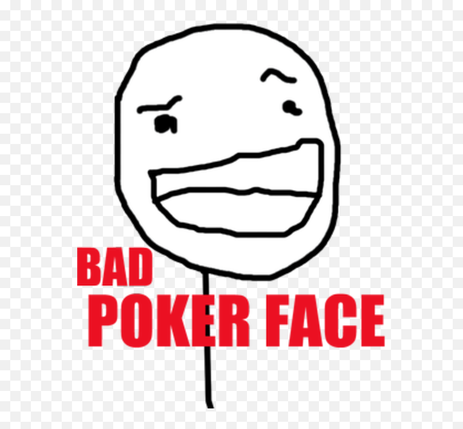 Poker Face Meme Gif Clipart - Bad Poker Face Emoji,Emotion Poker