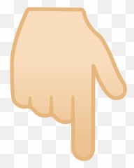 Backhand Index Pointing Down Emoji - Down Finger Emoji Png,Point Down Emoji