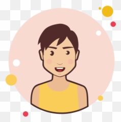 Brown Short Hair Lady In Yellow Shirt Icon - Freddie Mercury Png Icono Emoji,Emoji Birthday Girl Shirt