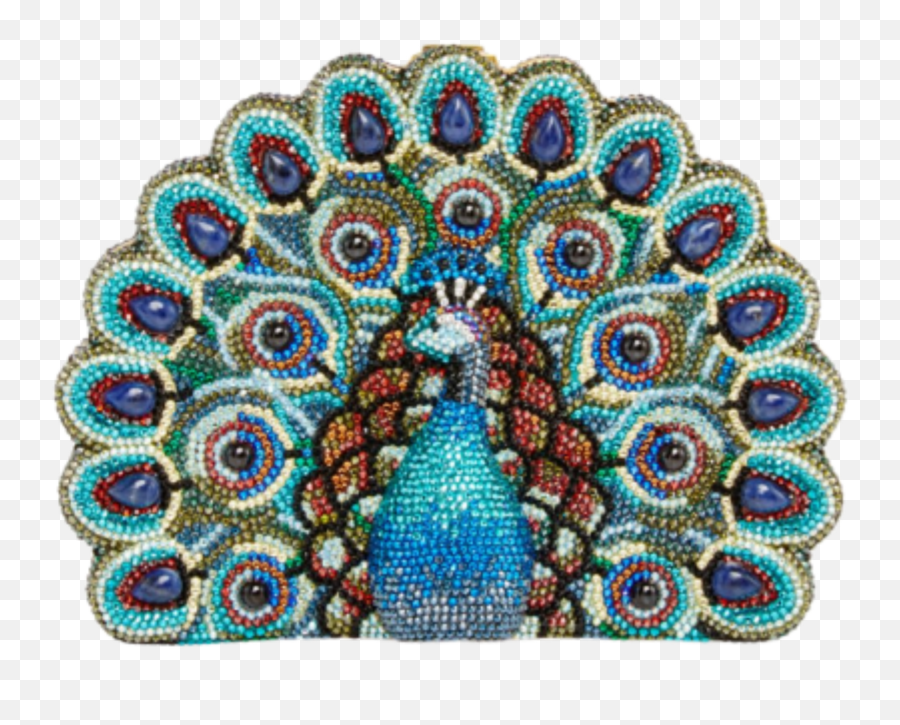 Peacock Blue Sticker - Judith Leiber Peacock Emoji,Peacock Emoji