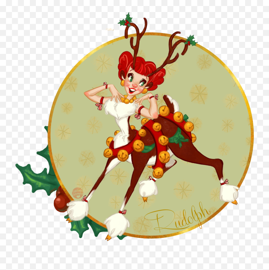 Vintage Christmas Santa Cliparts - Reindeer Centaur Emoji,Twas The Night Before Christmas Emojis