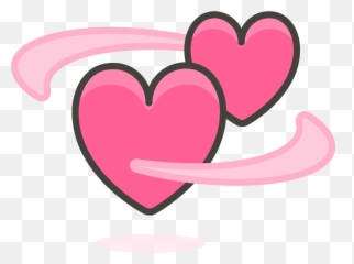 Revolving Hearts Emoji Clipart - Emojis De Los Corazones Animados,Heart Emojis 3 D