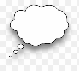 Thinking Speech Bubble Comic - Transparent Background Thought Bubble Png Emoji,Emotions Speech Baloon Comic Strip Essay