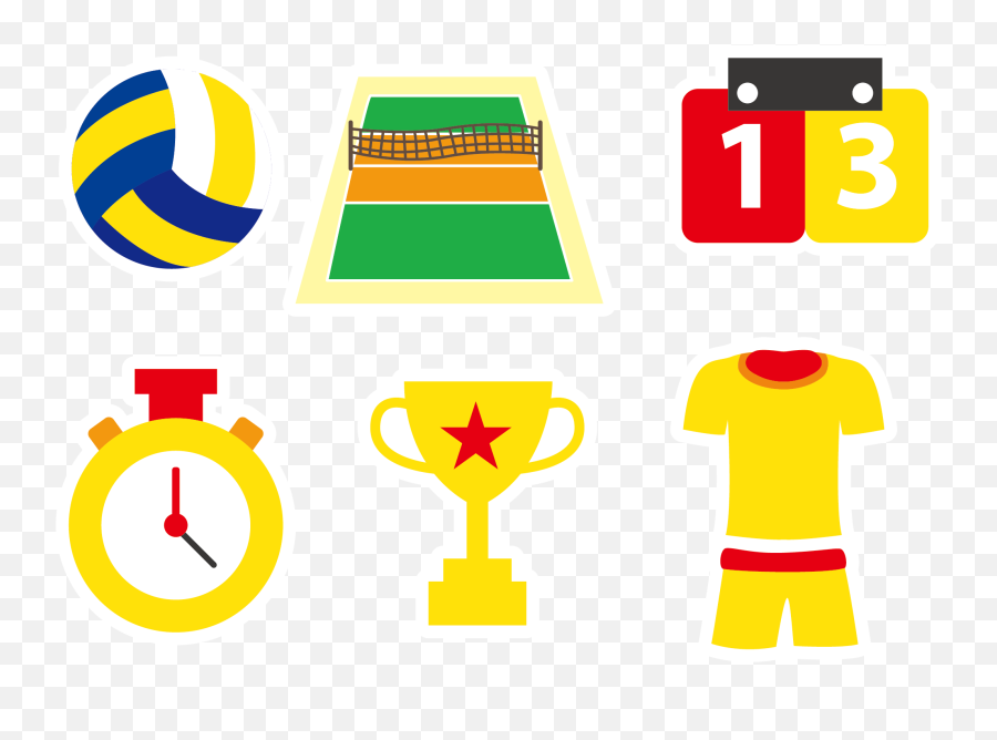 Volleyball Euclidean Vector Sport Icon - Volleyball Clipart Volleyball Emoji,Volleyball Spike Emoji