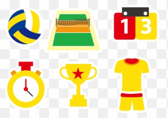 Volleyball Euclidean Vector Sport Icon - Volleyball Clipart Volleyball Emoji,Volleyball Spike Emoji