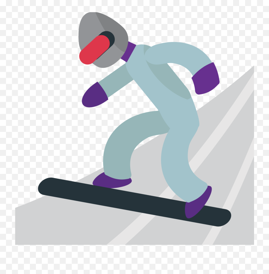 Snowboarder Emoji Clipart - Snowboarder,Snowboard Emoji