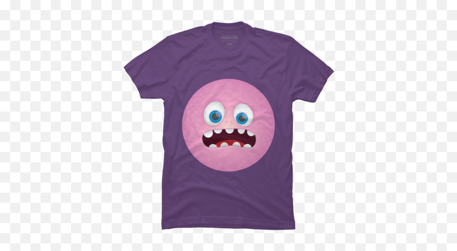 Purple Monster T - Japanese T Shirt Aesthetic Emoji,Happy Blep Emoticon
