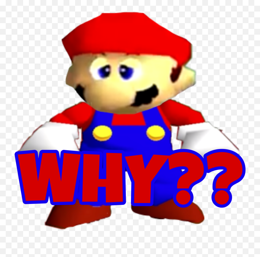 Why Sm64 Mario Sticker By Thank You Scott Cawthon Emoji,Emoji And Mario