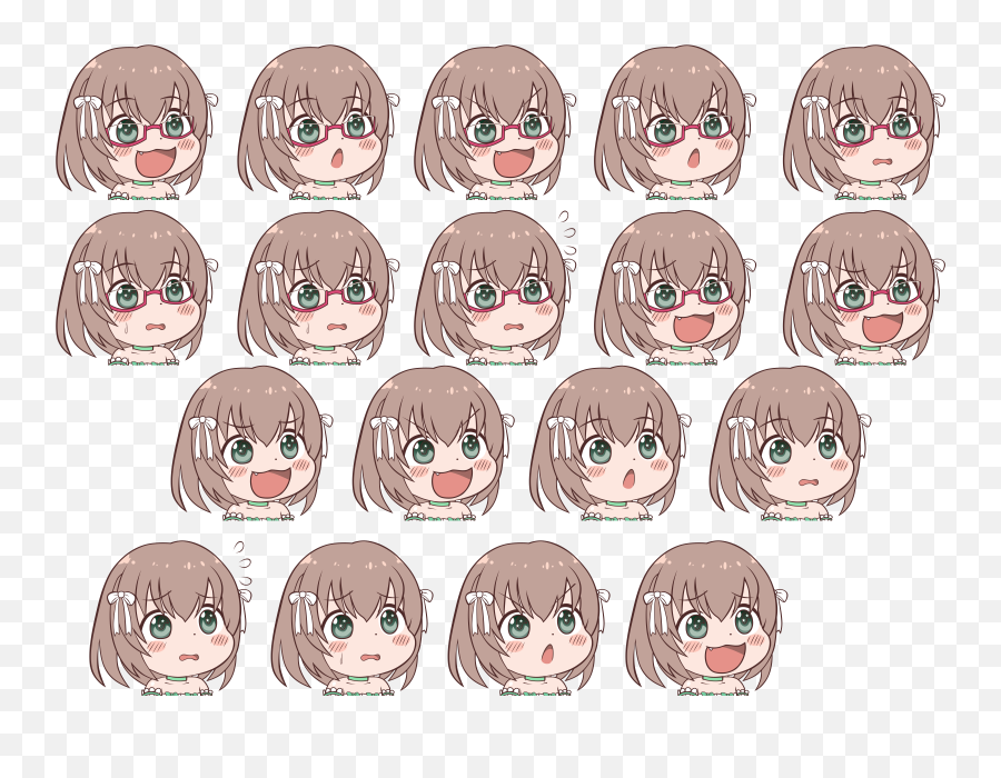 Alternate Versions Features Maya - Happy Emoji,Emotions Facial Expressions Girl