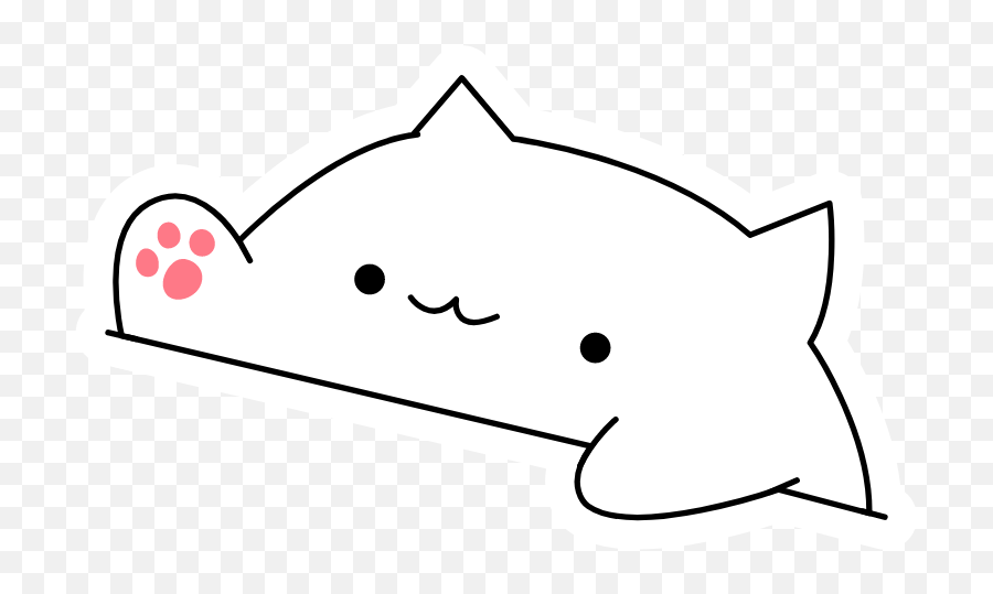 Cute Doodles Drawings Cat Stickers - Fish Emoji,Bongo Cat Emoji