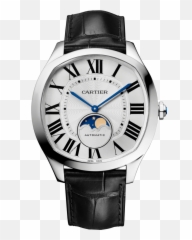 Drive De Cartier Moon Phases Watch - Drive De Cartier Moonphase Emoji,Moon Watch The Emotion Lab