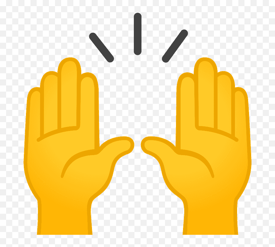 Raising Hands Emoji - Raising Hands Emoji,Hands Up Emoji