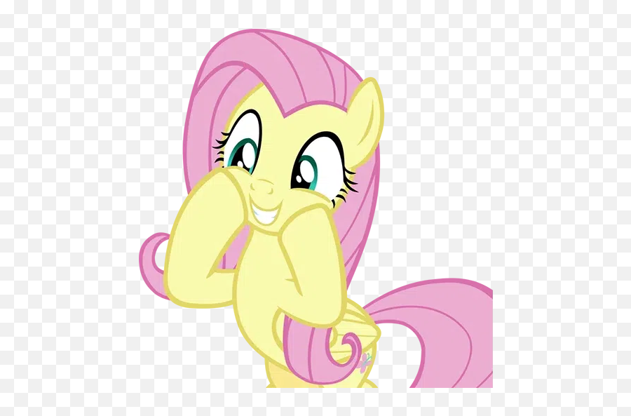 Fluttershy Pony Sticker Pack - Stickers Cloud Emoji,The Emotions Of Fluttershy